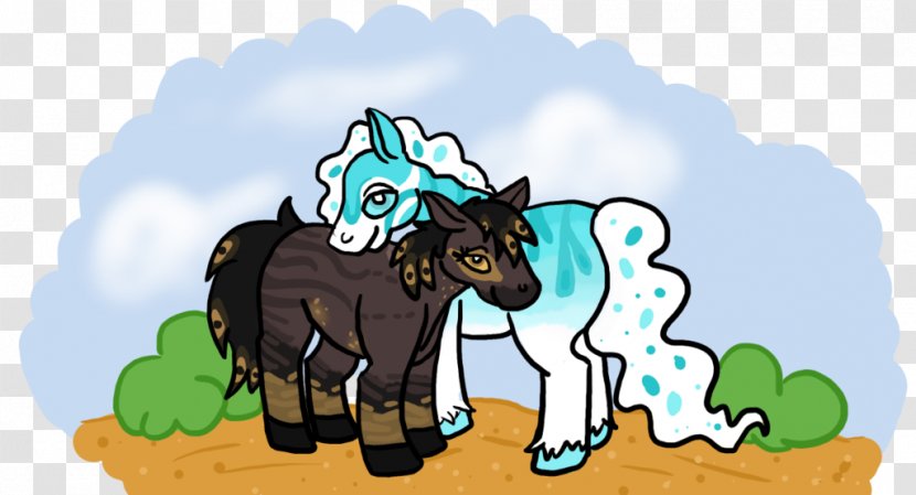 Pony Cattle Horse Cartoon - Mammal Transparent PNG