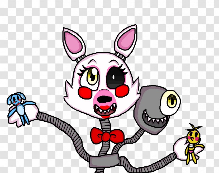 Five Nights At Freddy's 2 Mangle Whiskers Jump Scare - Watercolor - Cartoon Transparent PNG