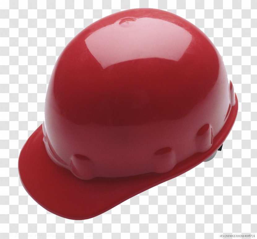 Hard Hat Bicycle Helmet Red Electrician - Color Transparent PNG