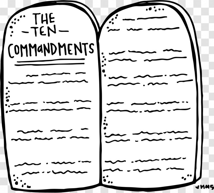 Tablets Of Stone Bible Ten Commandments Clip Art - Silhouette - Tablet Transparent PNG