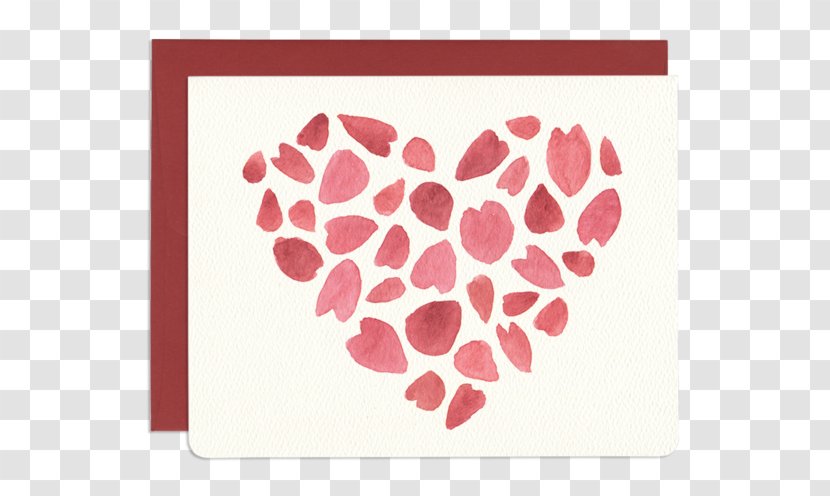 Greeting & Note Cards Gift Heart Birthday - Petal - Romantic Transparent PNG