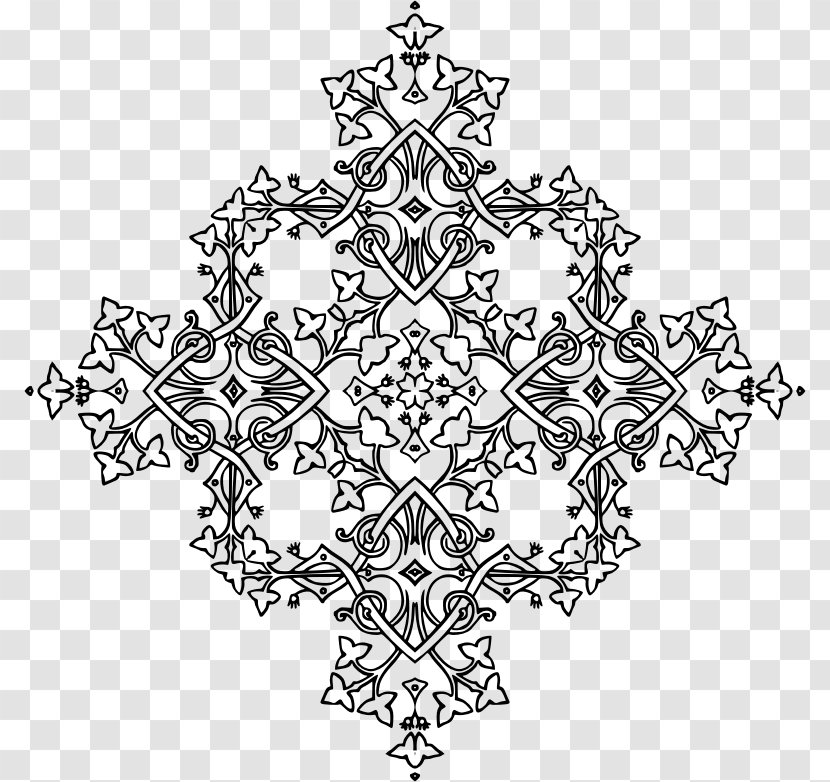 Black And White Visual Arts - Point - Geometric Decoration Transparent PNG