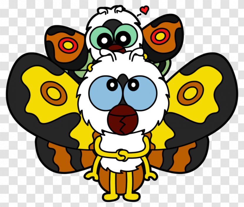 Godzilla Art Mothra Clip - Sticker - Peek A Boo Transparent PNG