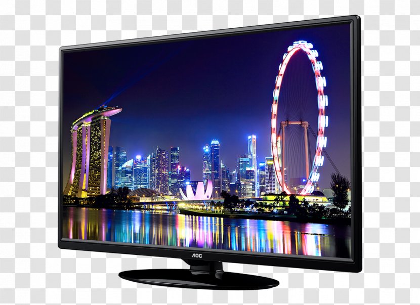 LED-backlit LCD AOC International Television Set Computer Monitors - Digital - Led Tv Transparent PNG