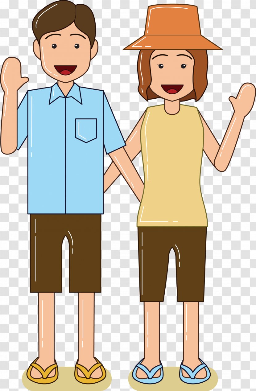 Cartoon Couple - Man - Couples Transparent PNG