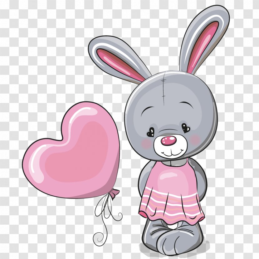 Rabbit Cartoon Cuteness Illustration - Child - Vector Cute Little Bunny Transparent PNG