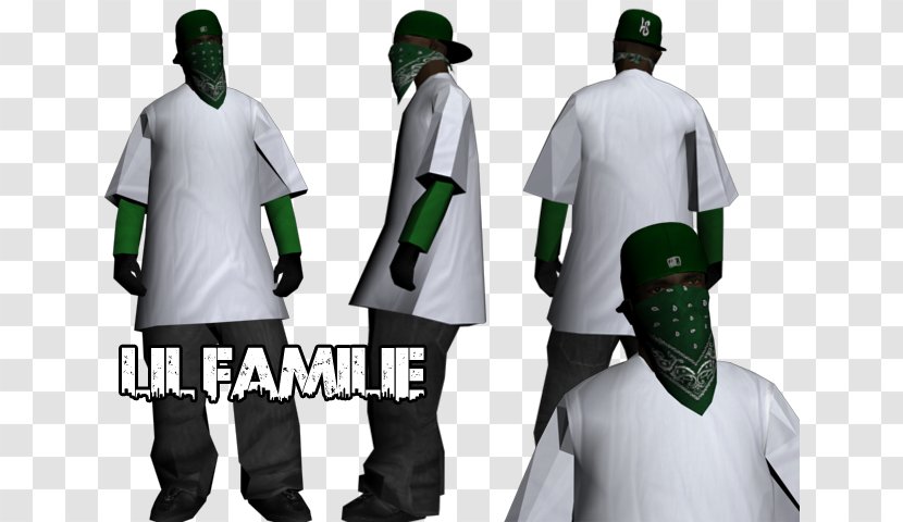 Grand Theft Auto: San Andreas Auto V Mod Grove Street Families Fericire - Video Game Remake - Outerwear Transparent PNG