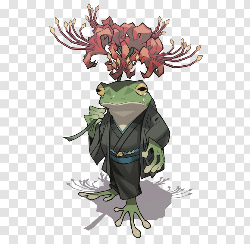 Frog Cartoon Illustration - Samurai Transparent PNG