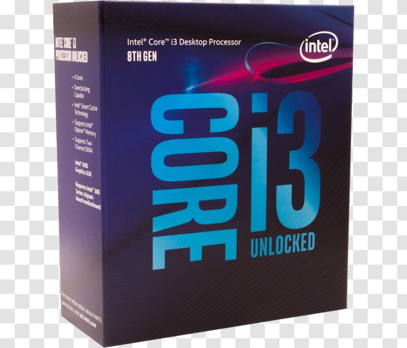 Intel Core I3-8350K Kaby Lake Coffee Transparent PNG
