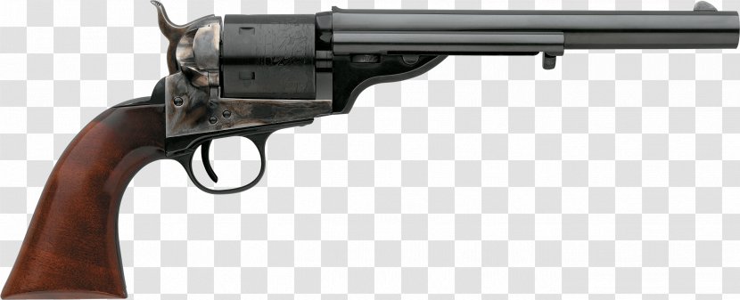 Revolver Firearm Colt Model 1871-72 Open Top .45 Cartridge - Silhouette - Hand Gun Transparent PNG