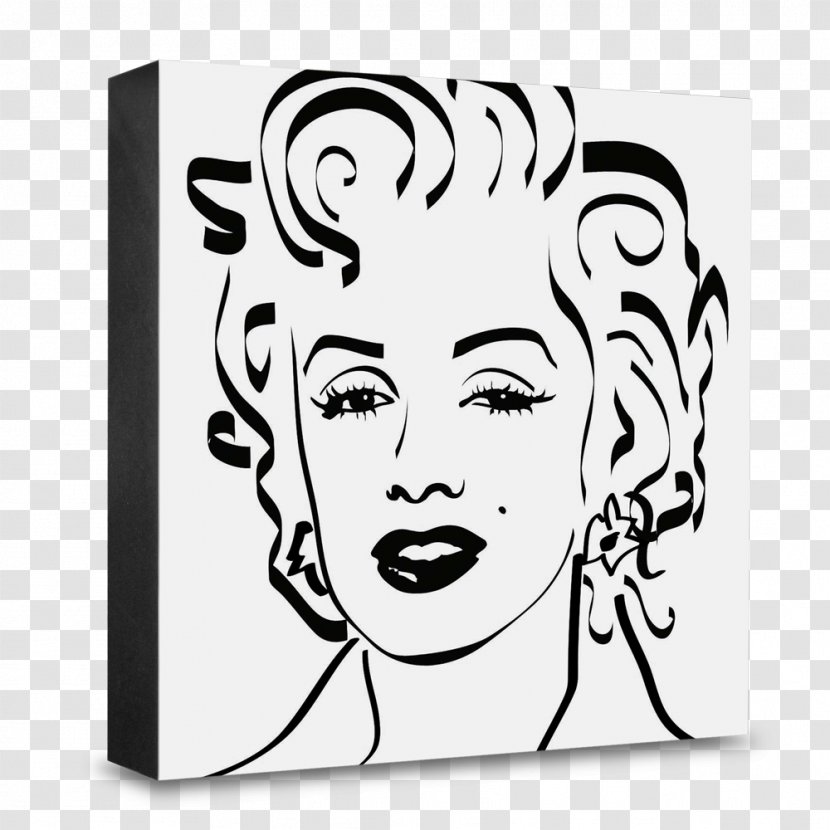 Black And White Visual Arts Artist Drawing - Flower - Marilyn Monroe Drawings Transparent PNG