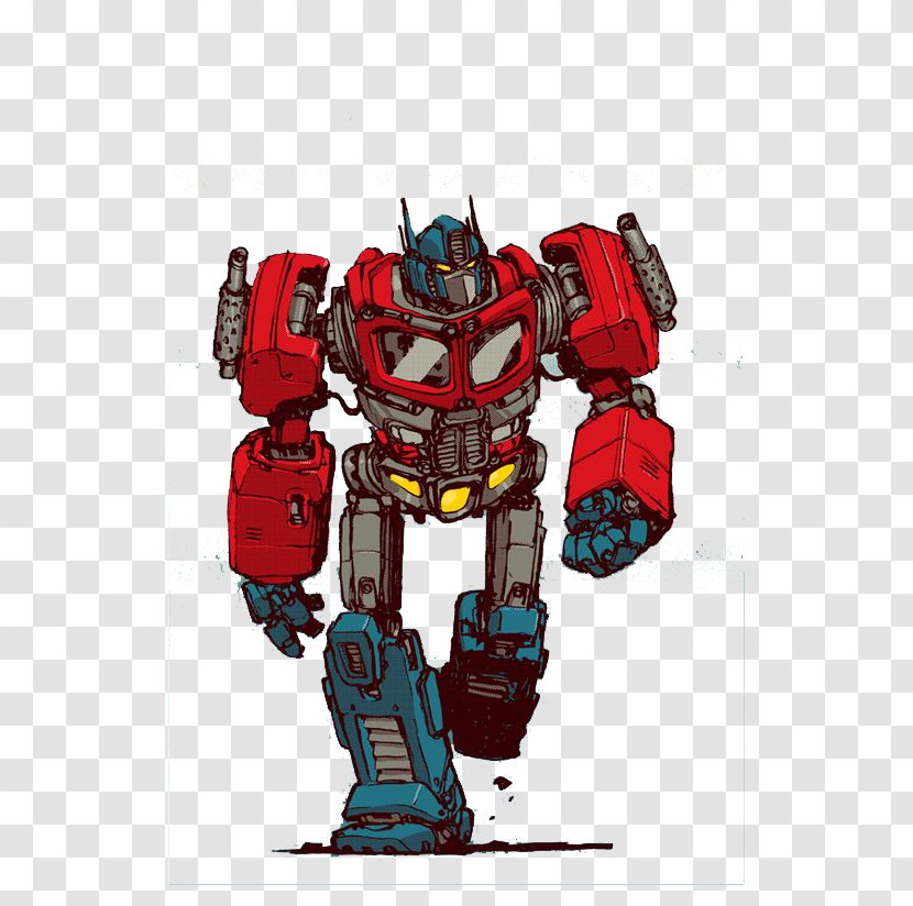 Optimus Prime Robot Comics Drawing Transformers - Jake Parker - Cartoon Transparent PNG