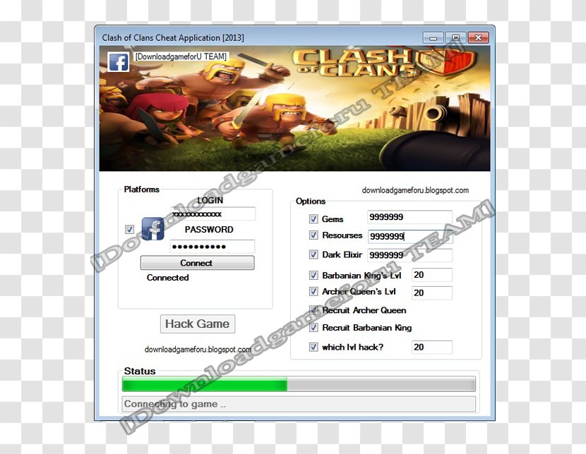 Web Page Advertising Screenshot Font - Coc Gems Transparent PNG