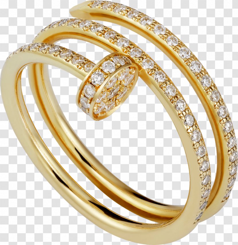 Cartier Diamond Jewellery Wedding Ring Gold - Ceremony Supply - Yellow Transparent PNG