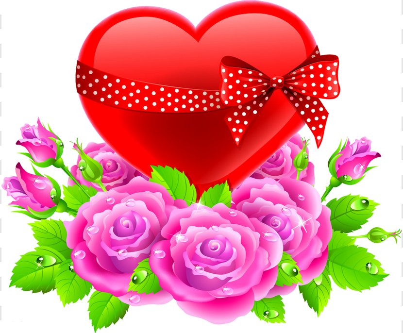 Rose Love Flowers - Heart - Magenta Family Transparent PNG