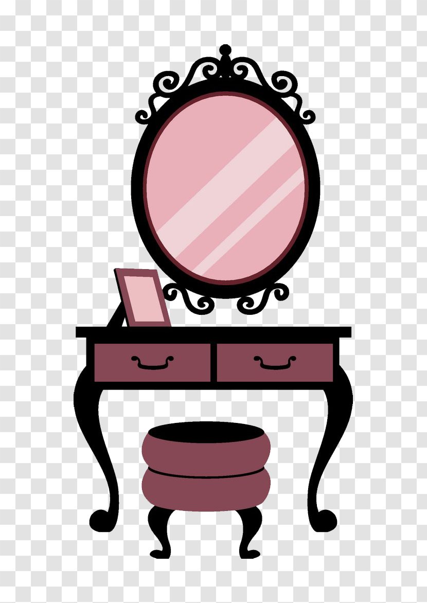 Mirror Cartoon Illustration - Text - Vanity Transparent PNG