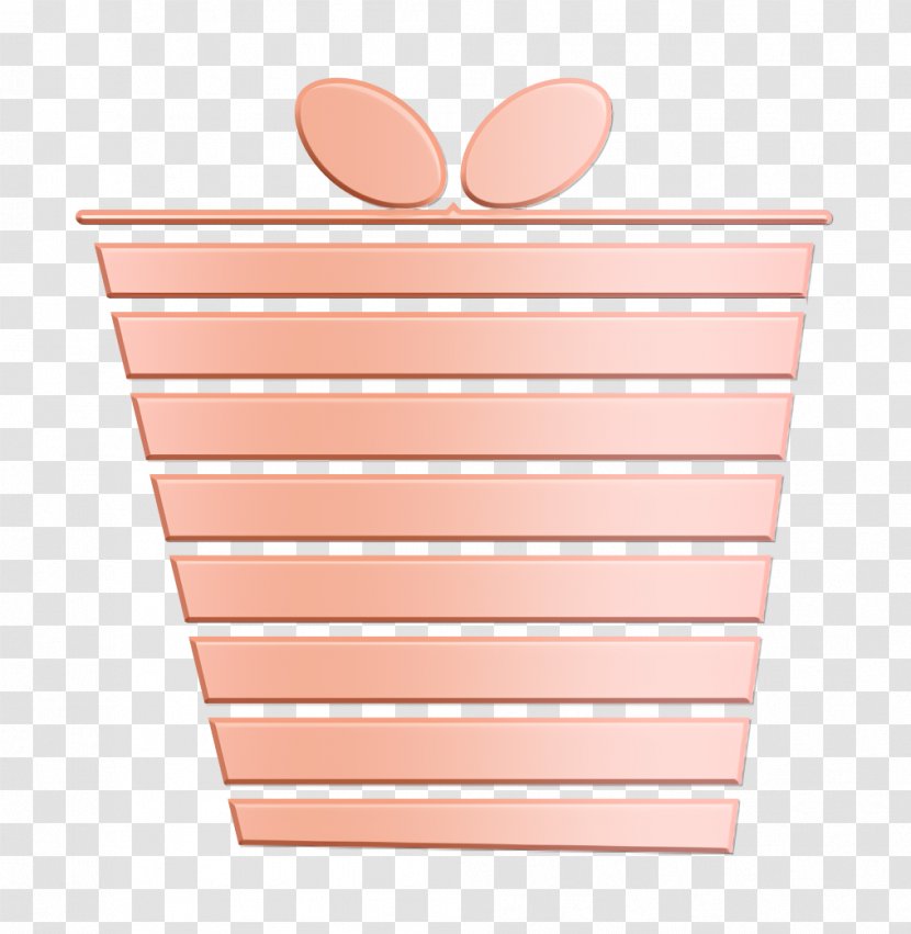 Birthday Icon Christmas Giftbox - Peach - Paper Product Transparent PNG