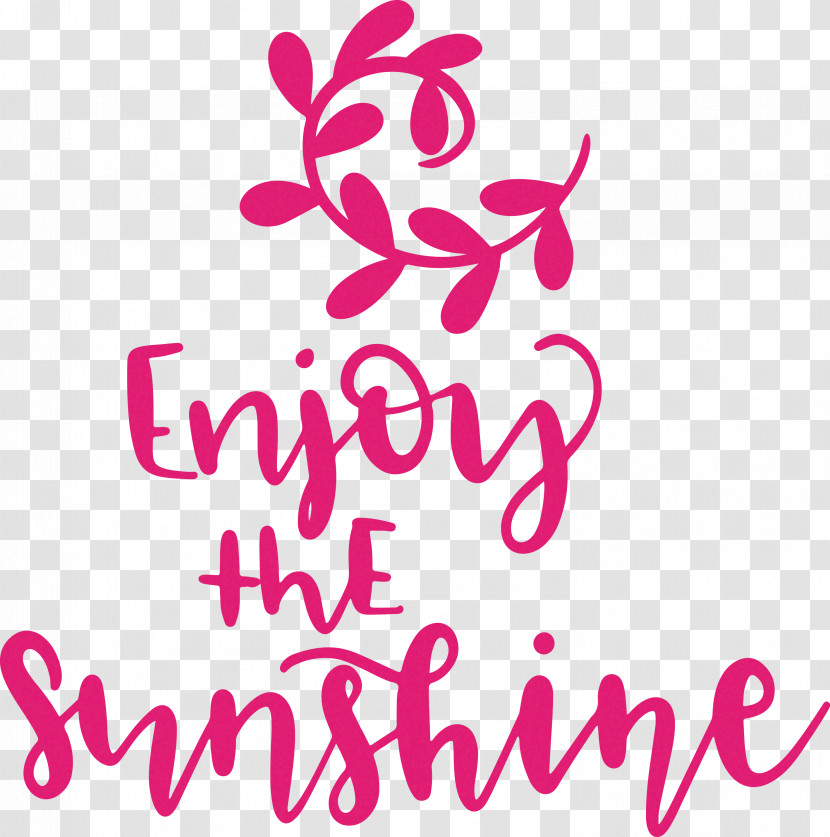 Sunshine Enjoy The Sunshine Transparent PNG