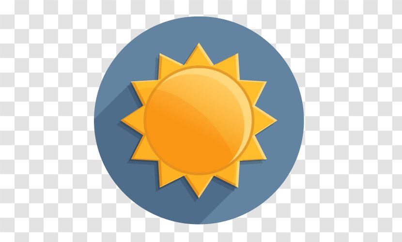 Small Sun Symbol Vector - Cloud Cover - Orange Transparent PNG