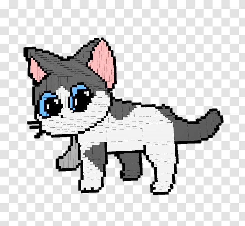 Kitten Whiskers Cat Pixel Art - Fictional Character Transparent PNG