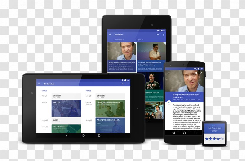 Material Design 2014 Google I/O User Interface - Multimedia - App Transparent PNG
