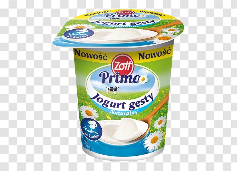 Crème Fraîche Milk Yoghurt Zott Food Energy - Cup Transparent PNG