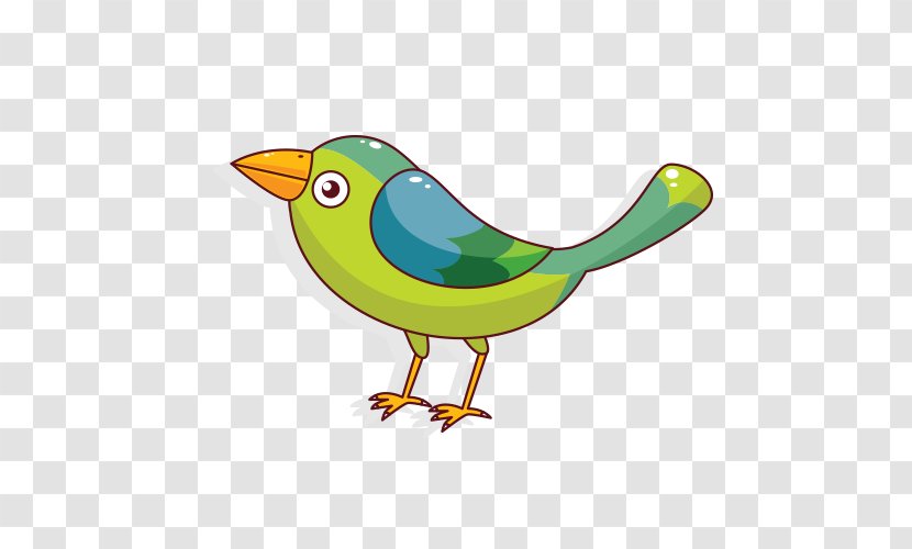 Cartoon Sparrow Vector - Bird - Green Transparent PNG