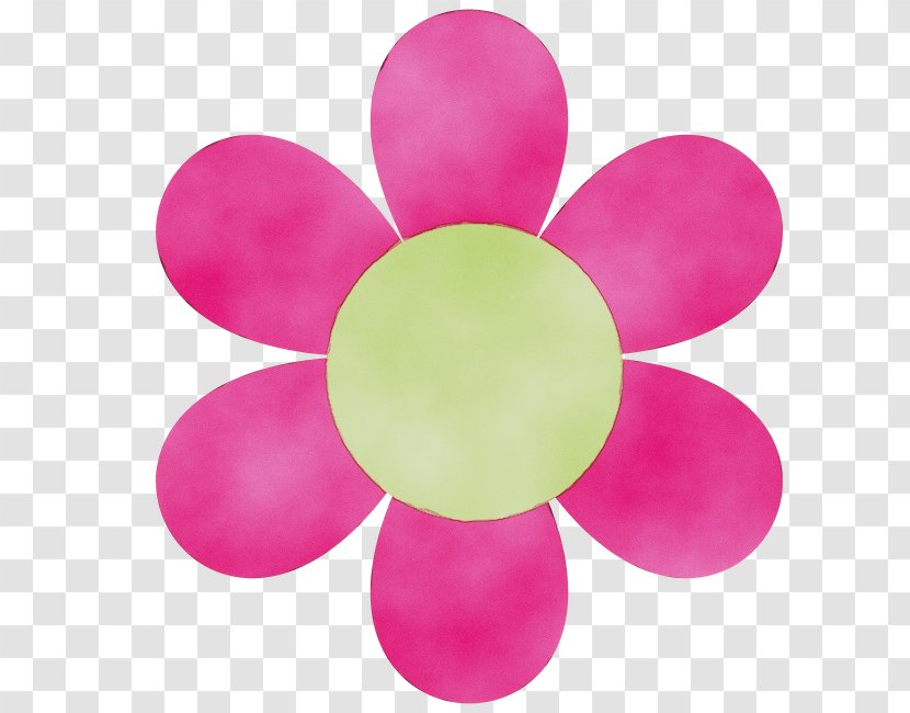 Floral Design - Watercolor - Magenta Pink Transparent PNG