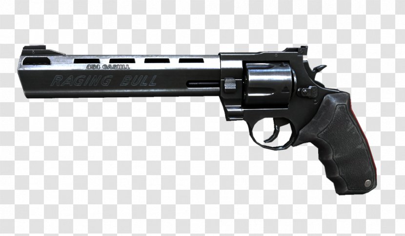 Taurus Raging Bull .454 Casull .44 Magnum Revolver - Handgun Transparent PNG