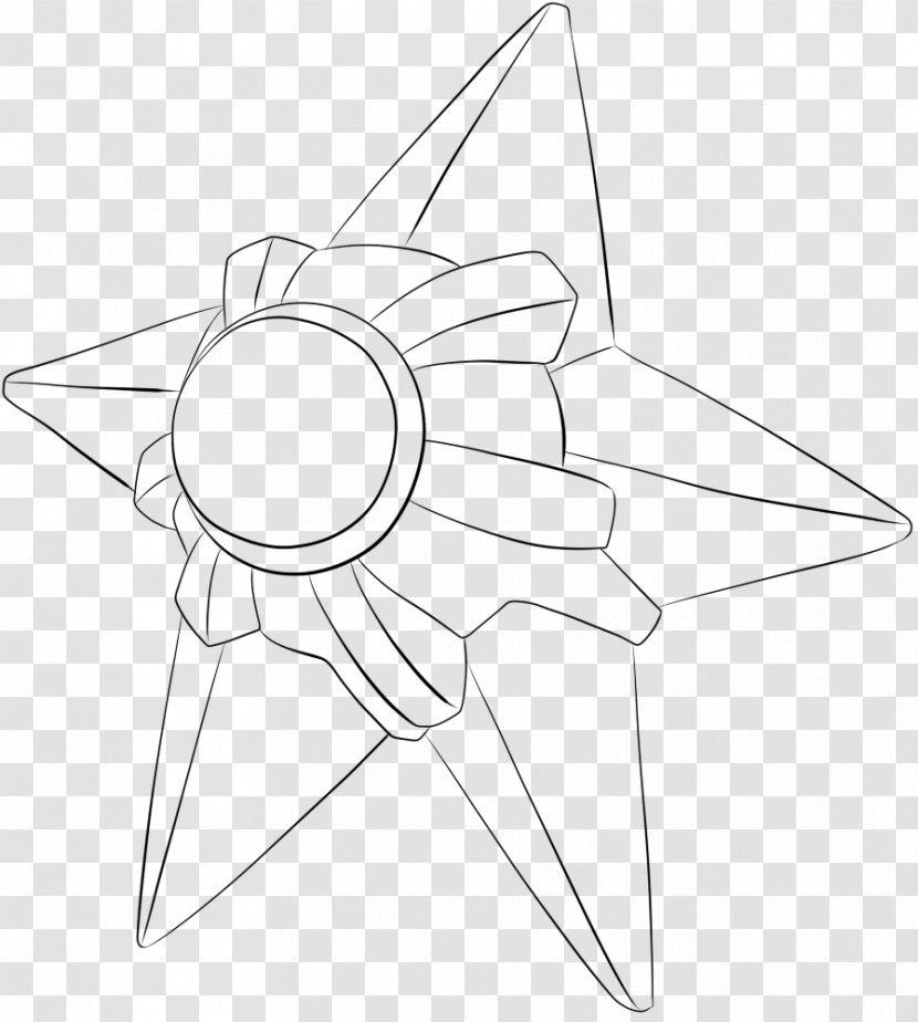 Pokémon X And Y Staryu Coloring Book Starmie - Bulbasaur - Black White Transparent PNG