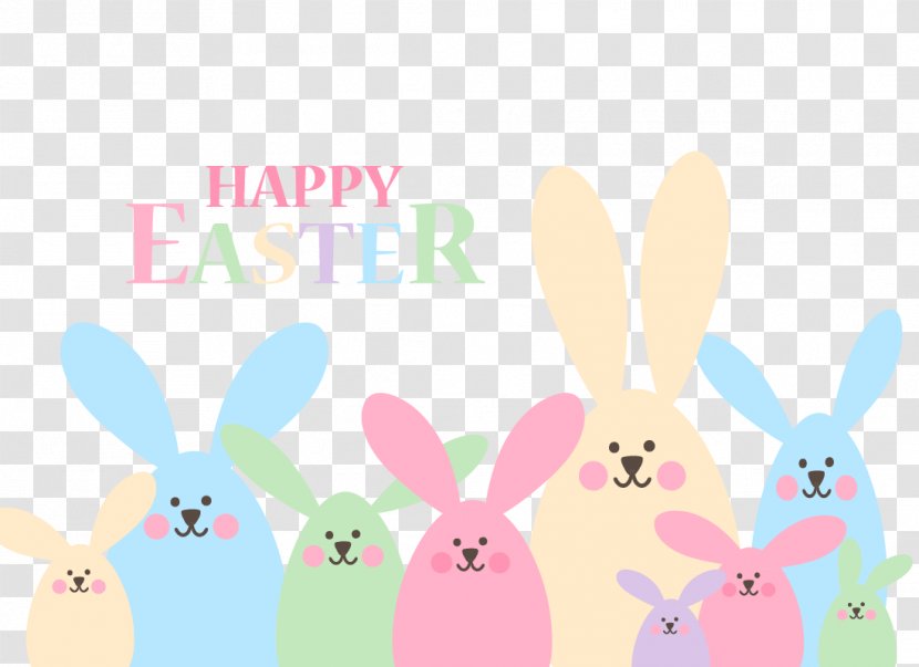 Easter Bunny Egg Rabbit - Vector Transparent PNG