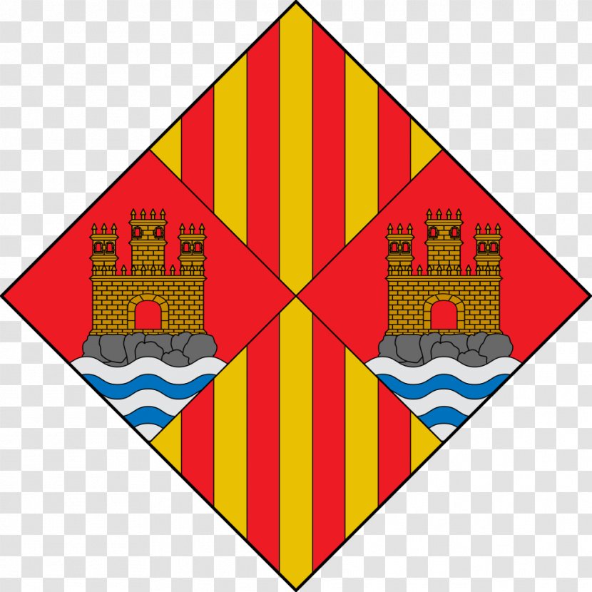 Stemma Di Cagliari Crown Of Aragon Escutcheon Catalan Gules - Pale Transparent PNG
