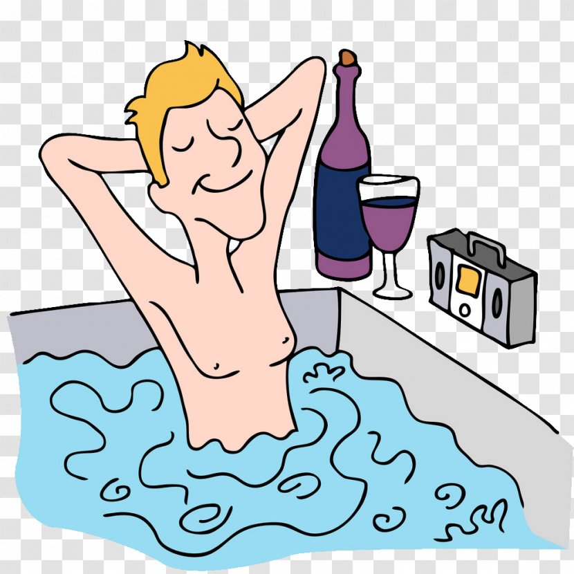 Relaxation Technique Euclidean Vector Illustration - Heart - Cartoon Bath Relax Transparent PNG