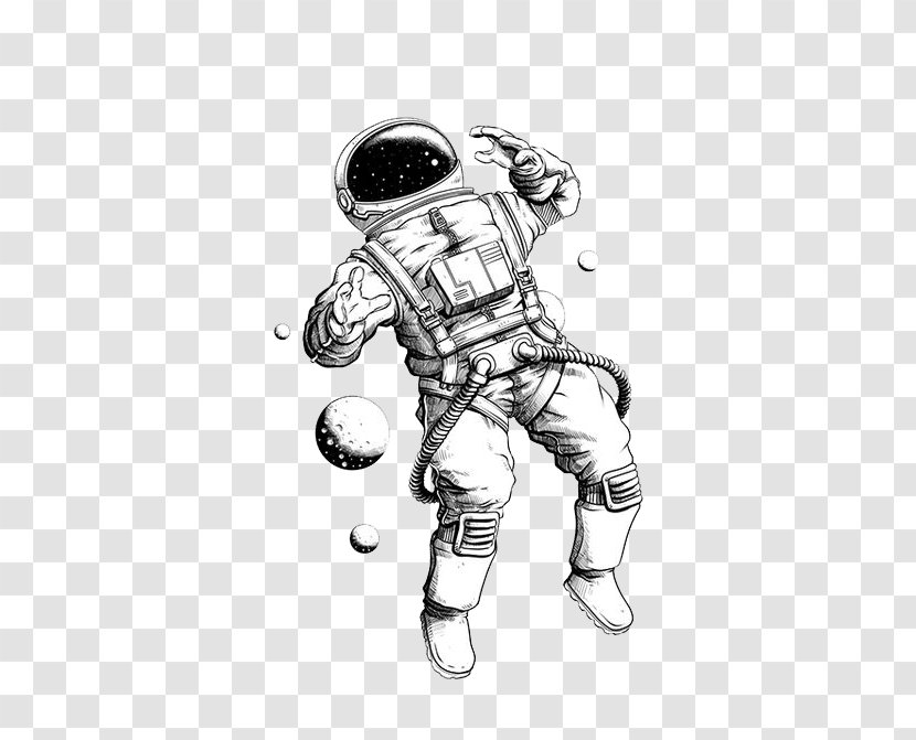 Drawing Astronaut Art Painting Transparent PNG