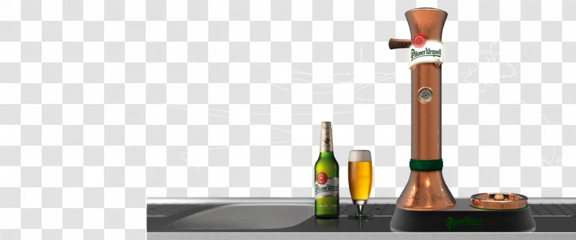 Pilsner Urquell Beer Tap Bottle - Trademark Design Material Transparent PNG