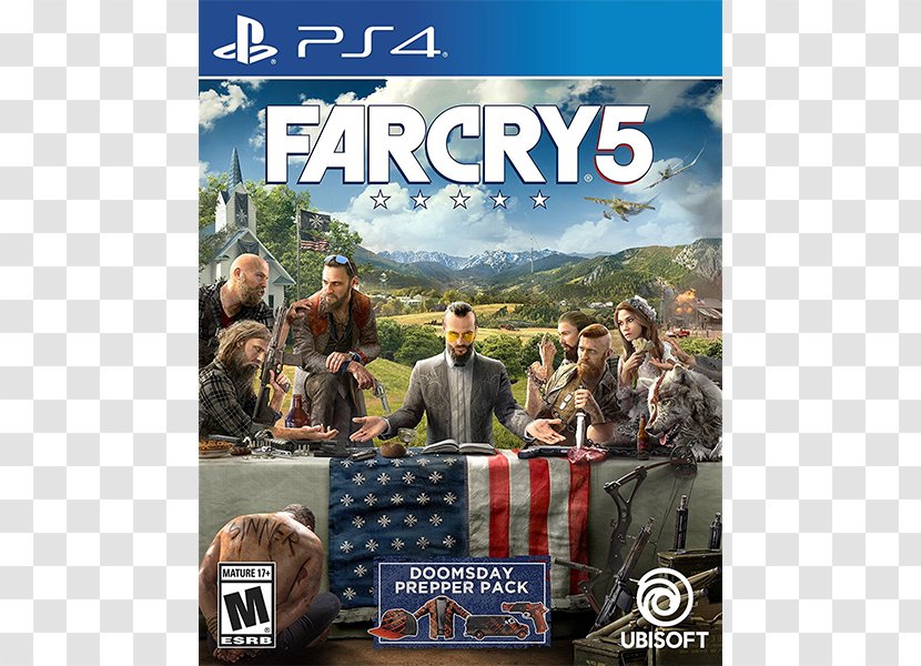 Far Cry 5 Primal PlayStation 4 Video Game Ubisoft - Firstperson Shooter - Logo Transparent PNG