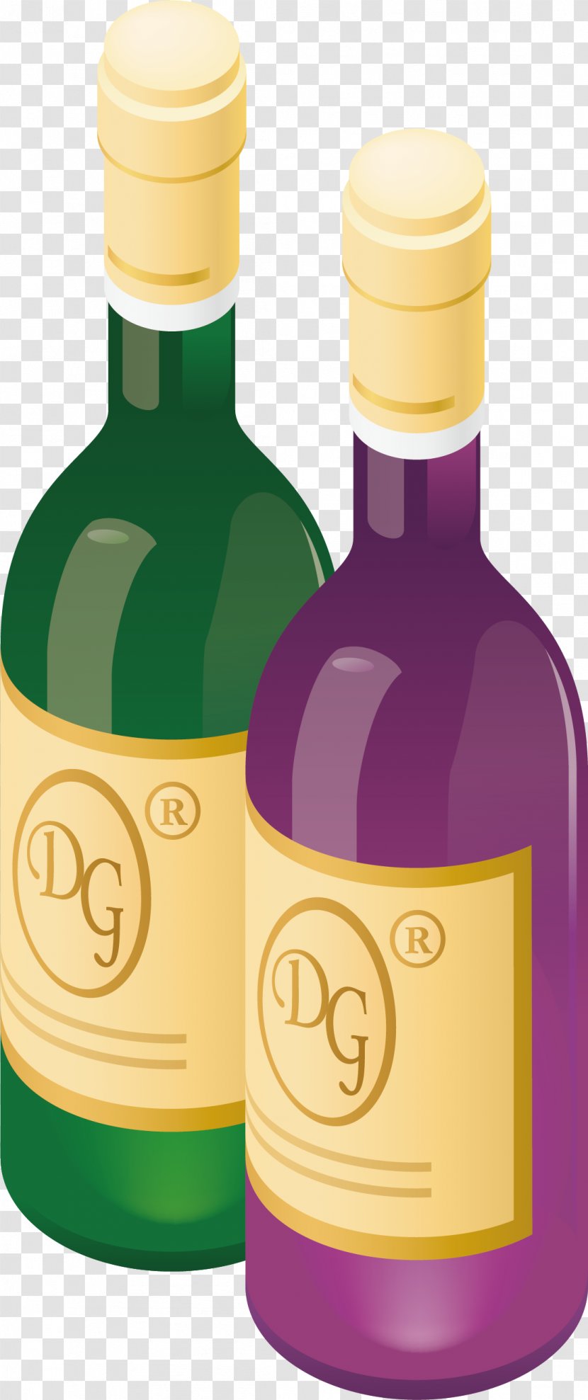 Red Wine White Beer Rosxe9 - Drink - Vector Element Transparent PNG