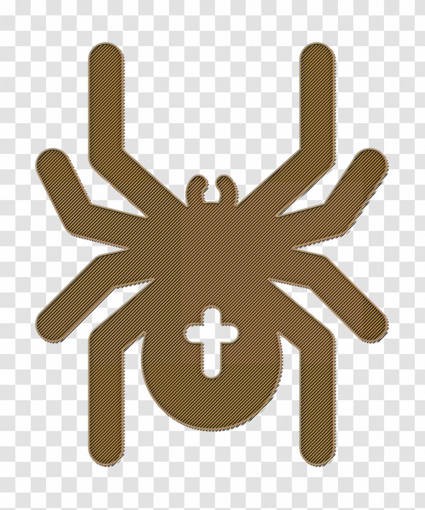 Halloween Icon Spider - Hand - Gesture Logo Transparent PNG