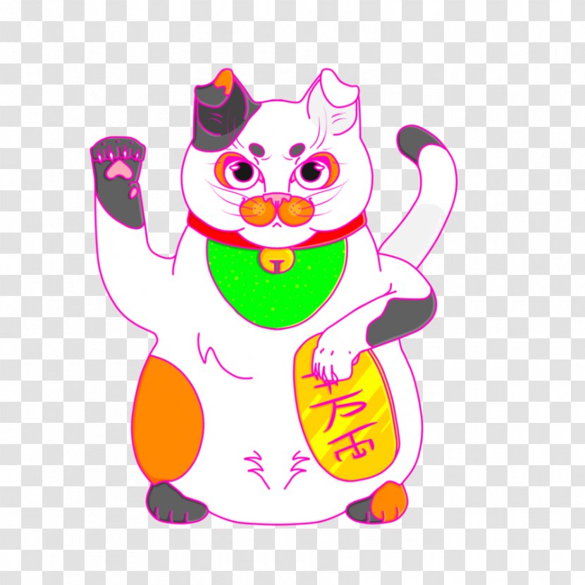 Cat Vertebrate Whiskers - Heart - Maneki Neko Transparent PNG