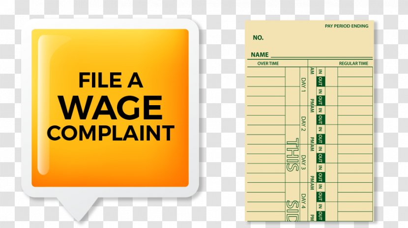 Minimum Wage Laborer Brand - Yellow - Card Minimal Transparent PNG