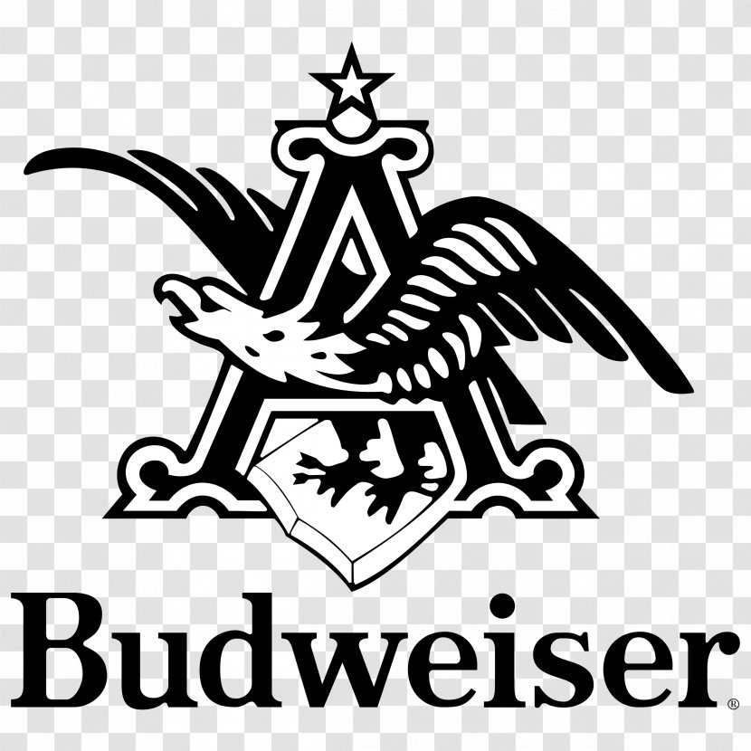 Budweiser Budvar Brewery Beer Vector Graphics Clip Art - Monochrome Photography Transparent PNG