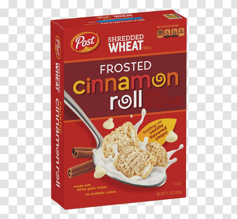 Breakfast Cereal Cinnamon Roll Frosting & Icing Shredded Wheat - Recipe - Bran Transparent PNG