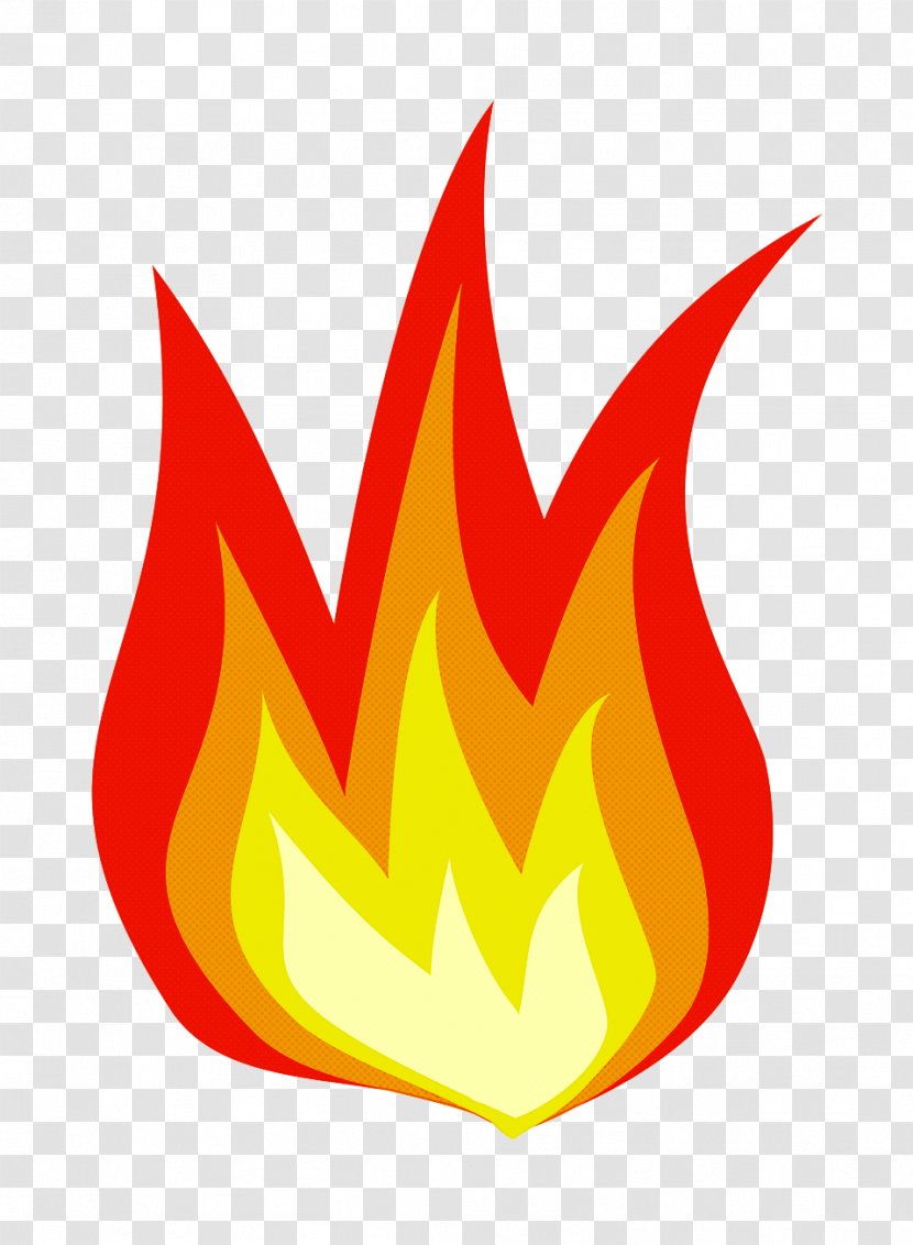 Red Flame Fire Logo Symbol Transparent PNG