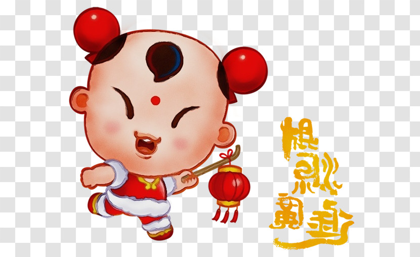 Cartoon Red Child Balloon Happy Transparent PNG