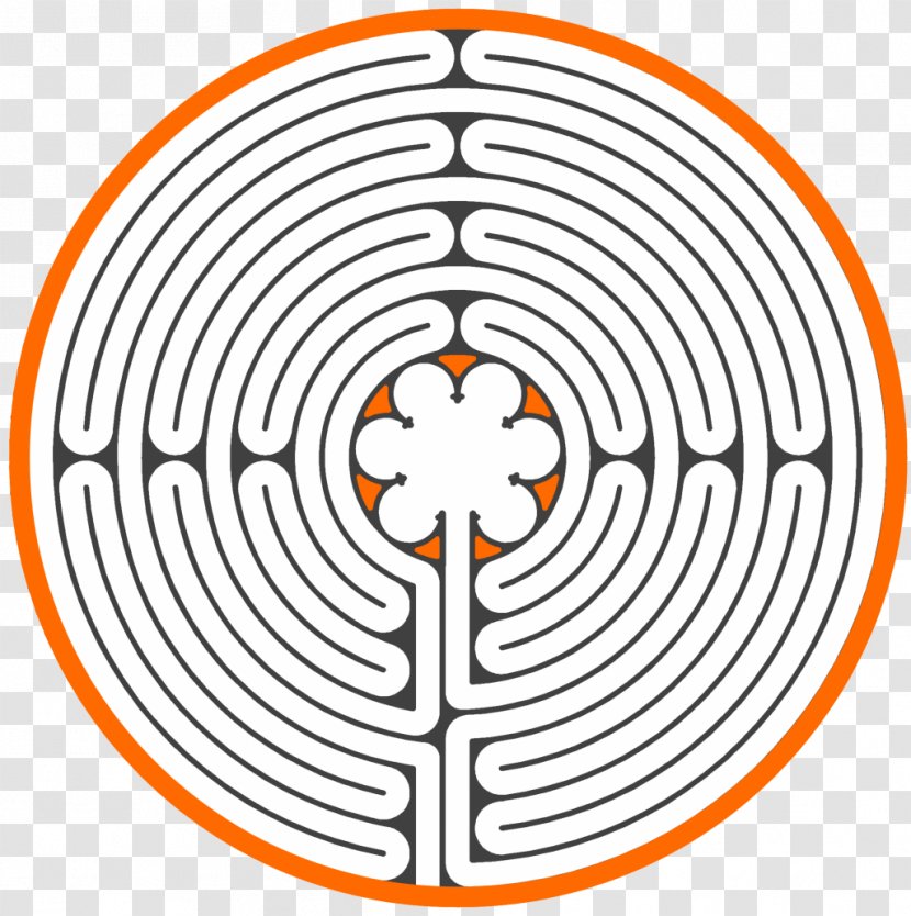 Chartres Cathedral Labyrinth Walking Middle Ages Religion - Point Transparent PNG