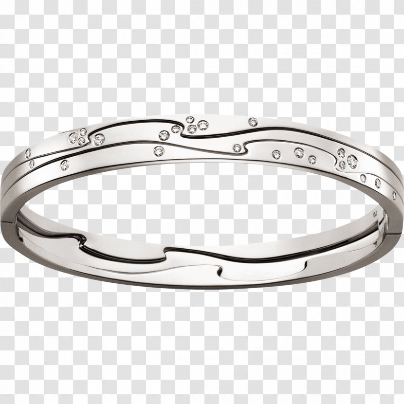 Bracelet Bangle Diamond Colored Gold Jewellery - Wedding Ring - Platinum Transparent PNG