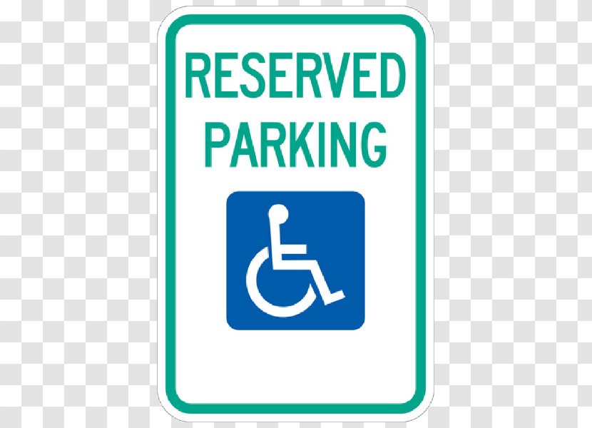 Disabled Parking Permit Disability Car Park Sign - Brand - Rectangle Transparent PNG