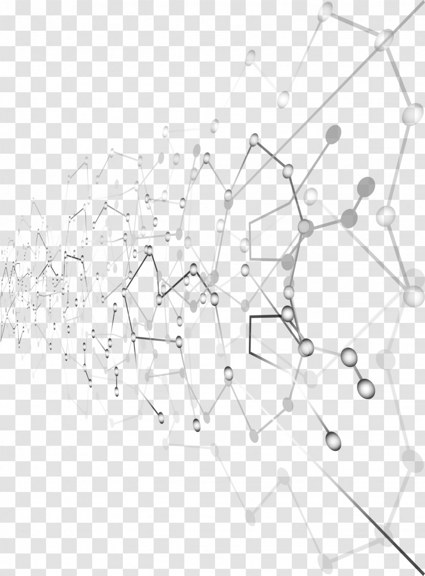 Point Euclidean Vector Computer File - Monochrome Photography - Science And Technology Lines Dot Transparent PNG