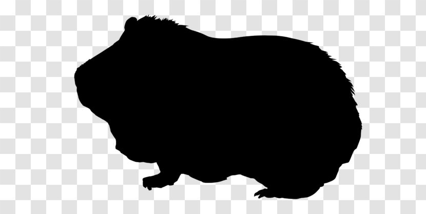 Guinea Pig Silhouette Rodent Clip Art - Animal Transparent PNG