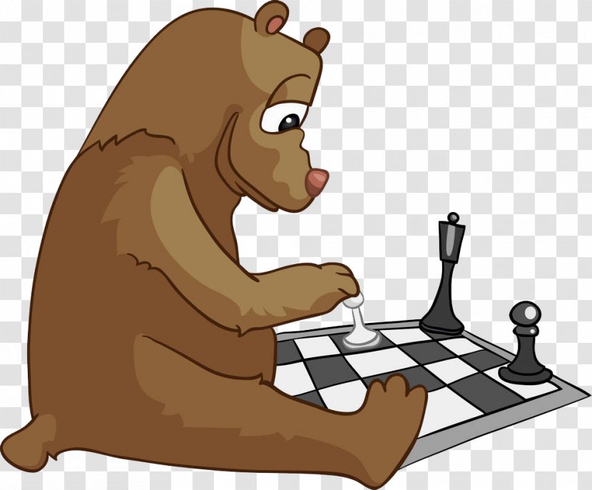 Chess Yogi Bear Cartoon - Little Playing Transparent PNG